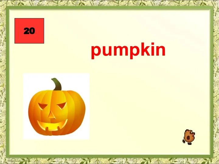 20 pumpkin