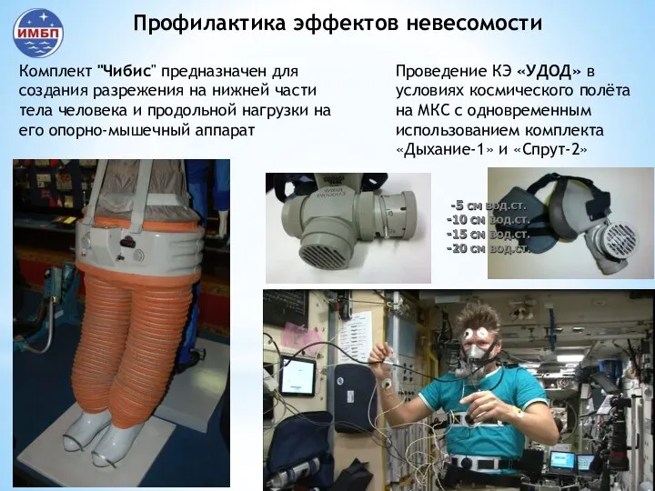 Проведение КЭ «УДОД» в условиях космического полёта на МКС с одновременным использованием
