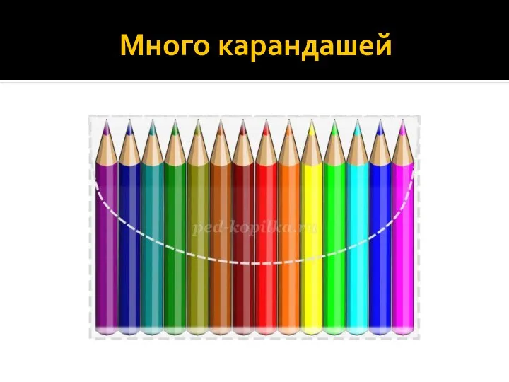 Много карандашей