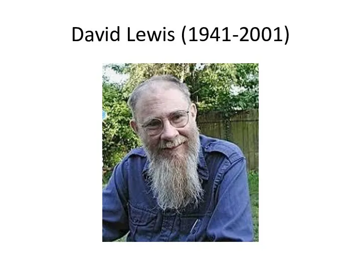David Lewis (1941-2001)