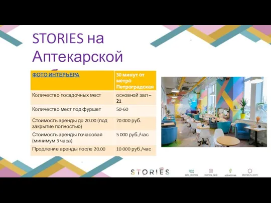 STORIES на Аптекарской наб.12