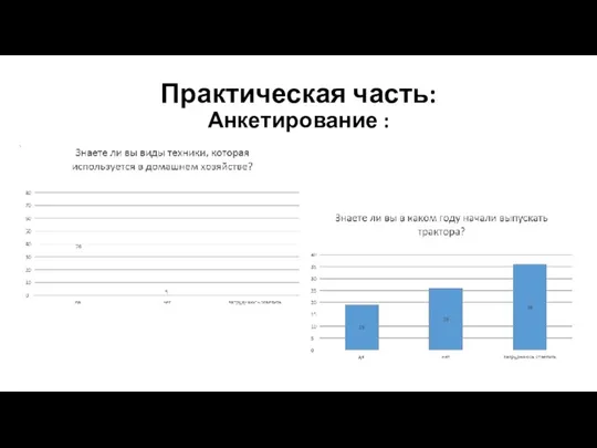 Практическая часть: Анкетирование :