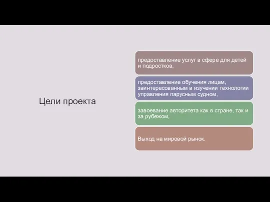 Цели проекта