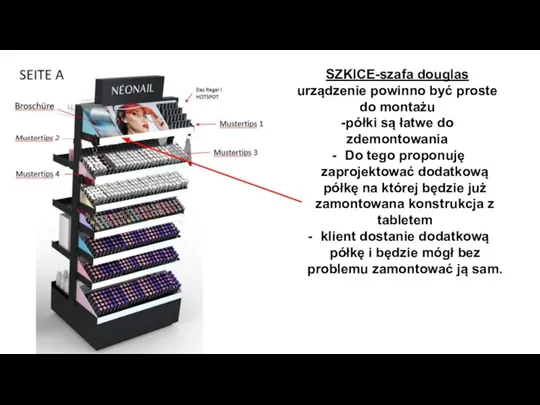 SZKICE-szafa douglas urządzenie powinno być proste do montażu -półki są łatwe do