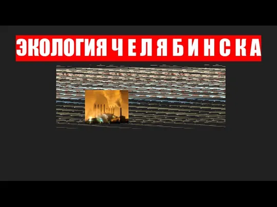 ЭКОЛОГИЯ Ч Е Л Я Б И Н С К А