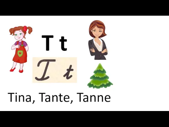 T t Tina, Tante, Tanne