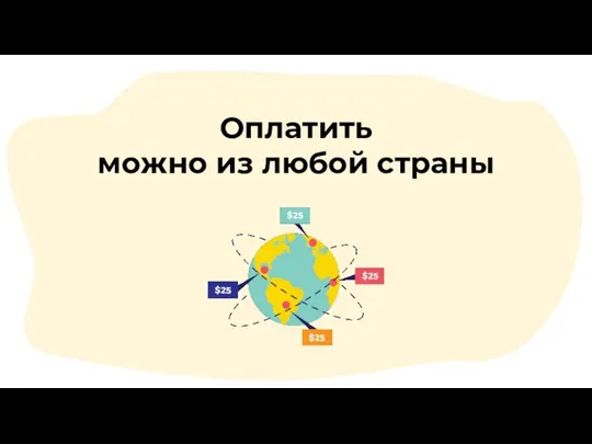 Оплатить можно из любой страны