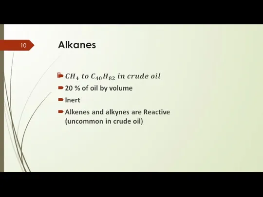 Alkanes