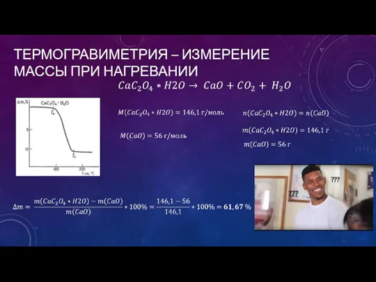 ТЕРМОГРАВИМЕТРИЯ – ИЗМЕРЕНИЕ МАССЫ ПРИ НАГРЕВАНИИ