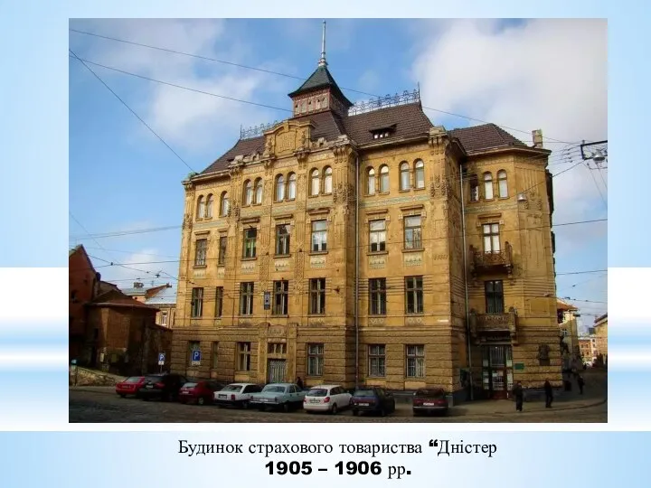 Будинок страхового товариства “Дністер 1905 – 1906 рр.