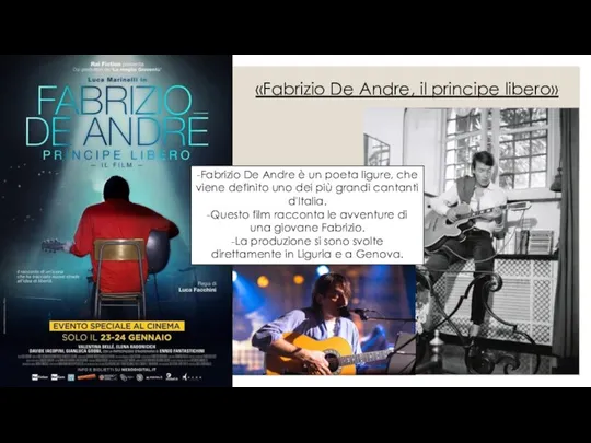 «Fabrizio De Andre, il principe libero» -Fabrizio De Andre è un poeta