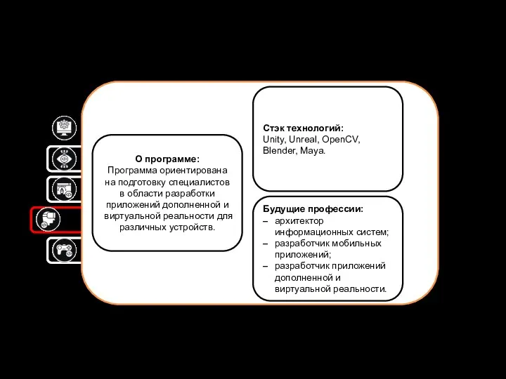 ТЕХНОЛОГИИ ДОПОЛНЕННОЙ И ВИРТУАЛЬНОЙ РЕАЛЬНОСТИ В ПЕЧАТНОЙ ПРОДУКЦИИ О программе: Программа ориентирована