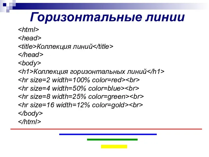 Горизонтальные линии Коллекция линий Коллекция горизонтальных линий