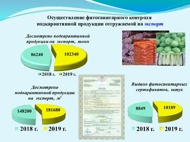 Осуществление фитосанитарного контроля подкарантинной продукции отгружаемой на экспорт