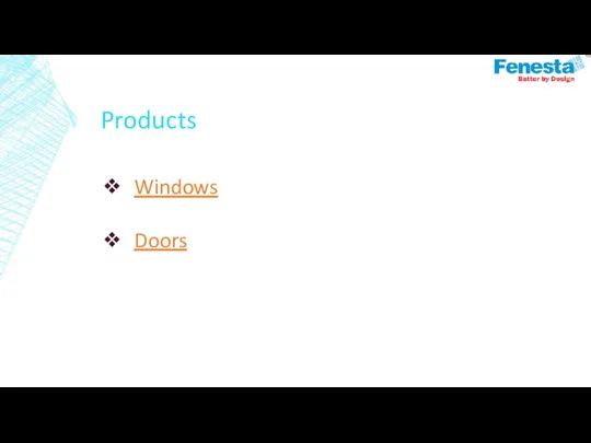 Products Windows Doors