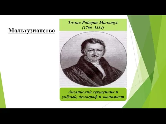 Мальтузианство Томас Роберт Мальтус (1766 -1834)