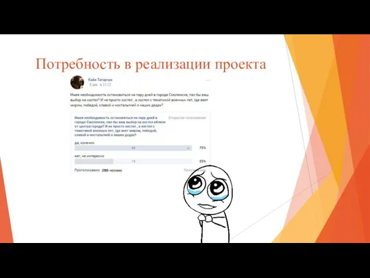 Потребность в реализации проекта