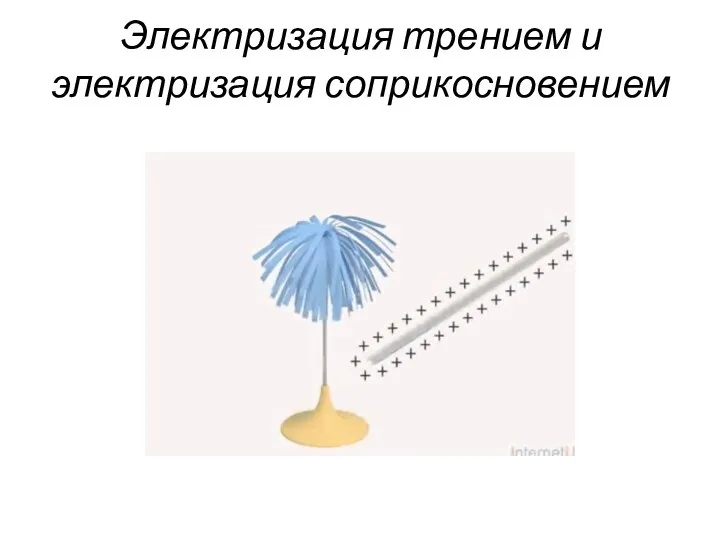 Электризация трением и электризация соприкосновением