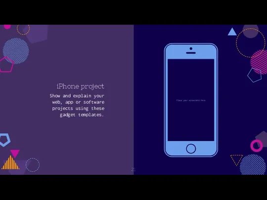 iPhone project Show and explain your web, app or software projects using