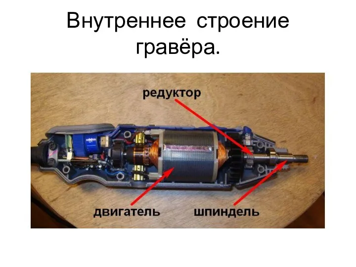 Внутреннее строение гравёра.