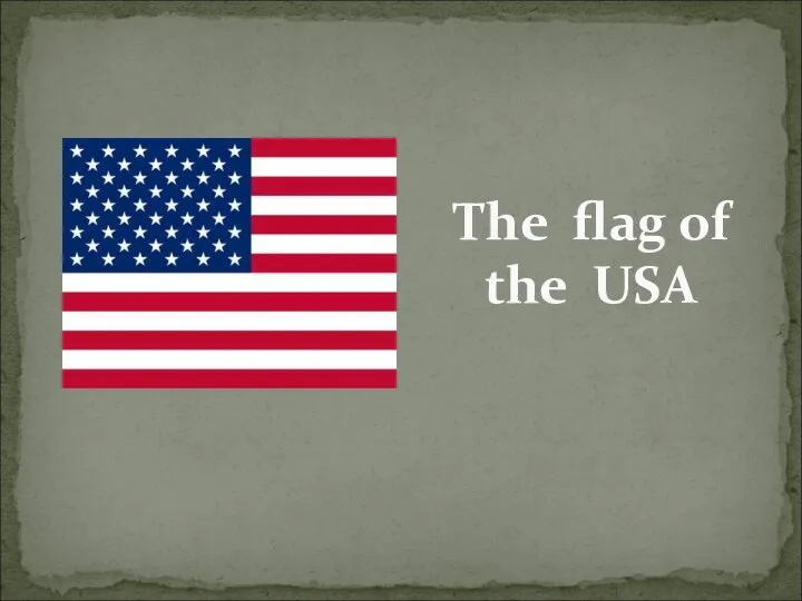 The flag of the USA