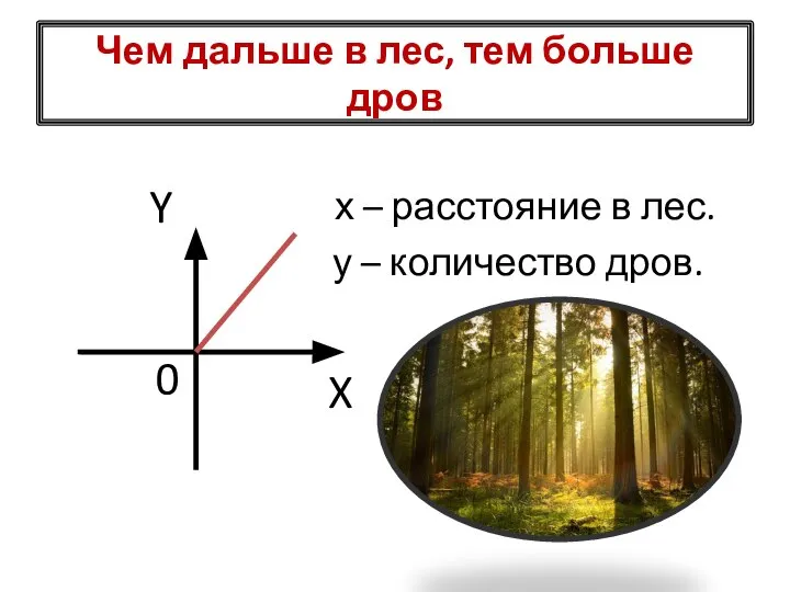 Чем дальше в лес, тем больше дров X Y 0