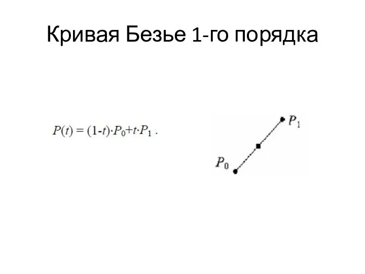 Кривая Безье 1-го порядка