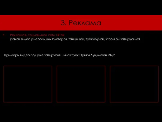 3. Реклама Реклама в социальной сети TikTok (заказ видео у небольших блогеров,