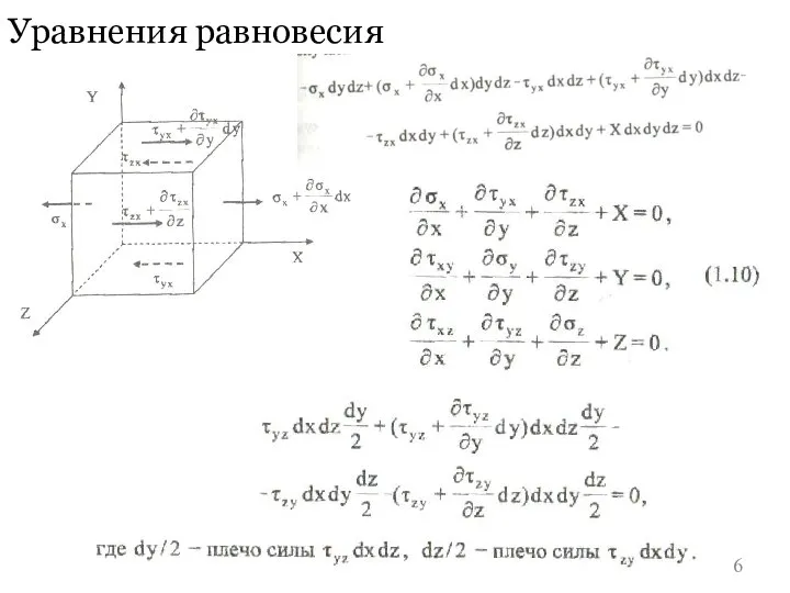 Уравнения равновесия