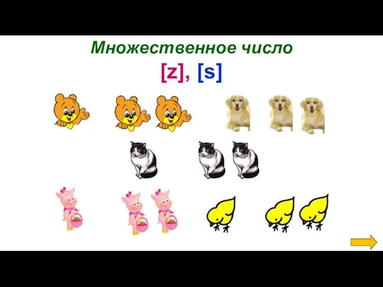 Множественное число [z], [s]