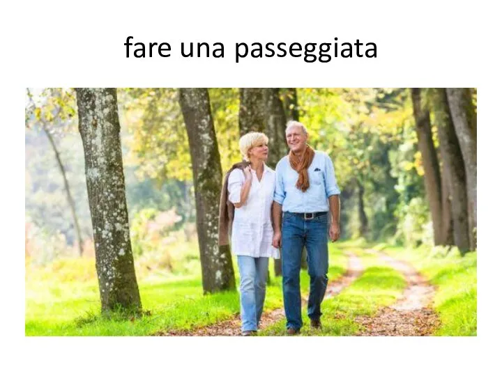 fare una passeggiata