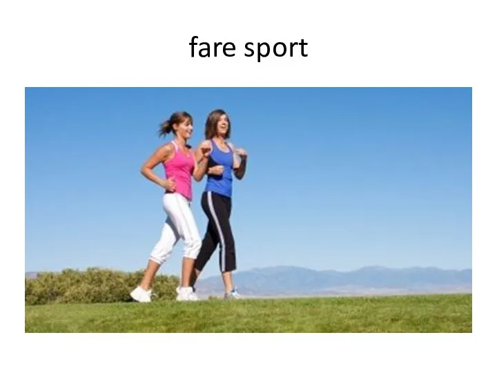 fare sport