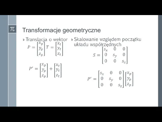 Transformacje geometryczne