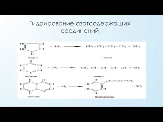 Гидрирование азотсодержащих соединений