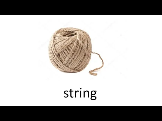 string