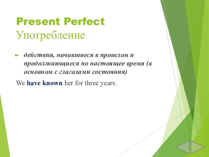 Present Perfect Употребление действия, начавшиеся в прошлом и продолжающиеся по настоящее время