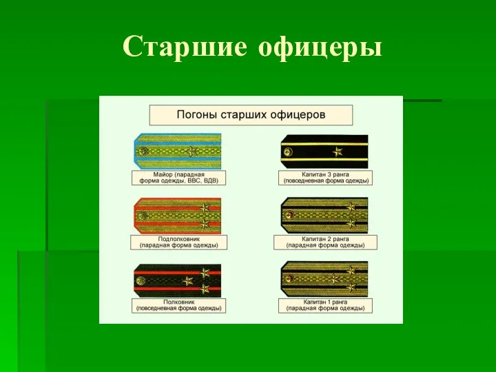 Старшие офицеры