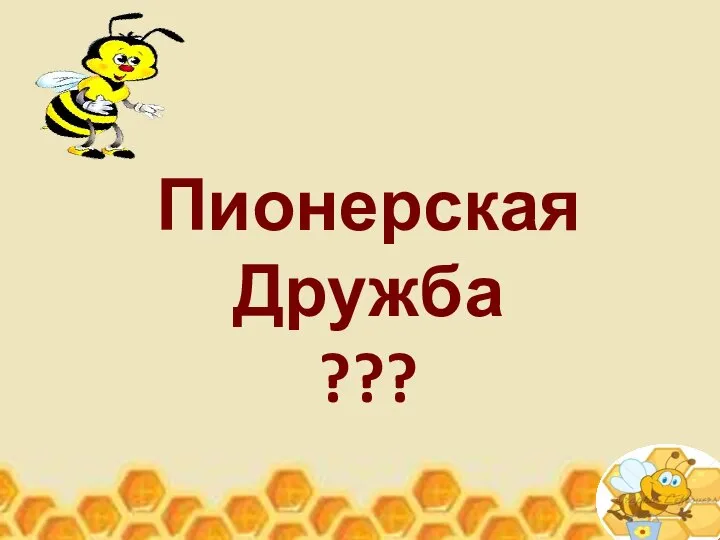 Пионерская Дружба ???