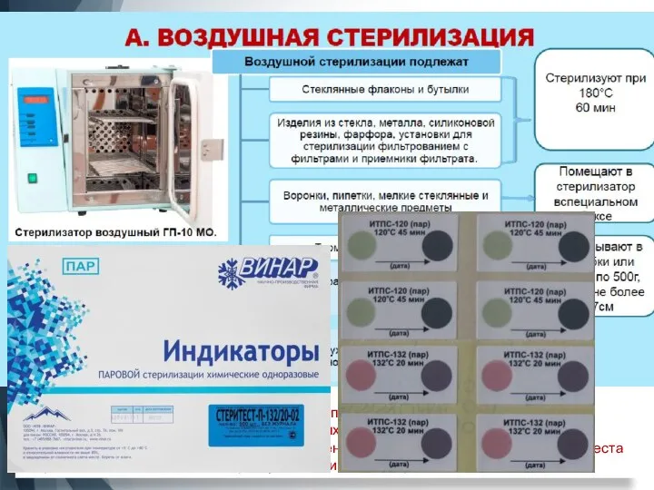 Температуру в стерилизационном шкафу, как правило, измеряют с помощью термочувствительных элементов, помещенных