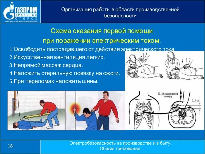 18 Организация работы в области производственной безопасности Электробезопасность на производстве и в