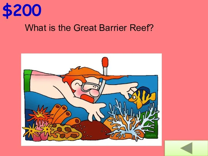 $200 What is the Great Barrier Reef?
