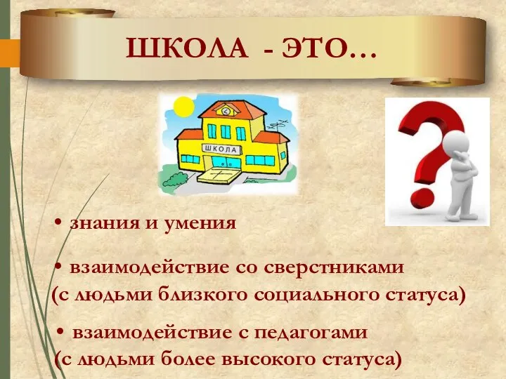 знания и умения взаимодействие со сверстниками (с людьми близкого социального статуса) взаимодействие