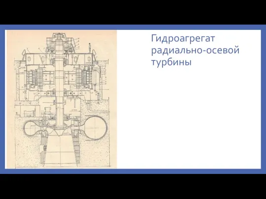 Гидроагрегат радиально-осевой турбины