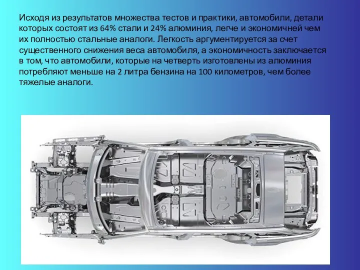 Исходя из результатов множества тестов и практики, автомобили, детали которых состоят из