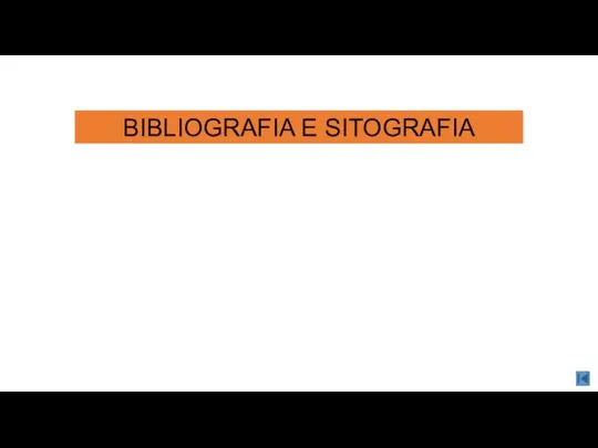 BIBLIOGRAFIA E SITOGRAFIA