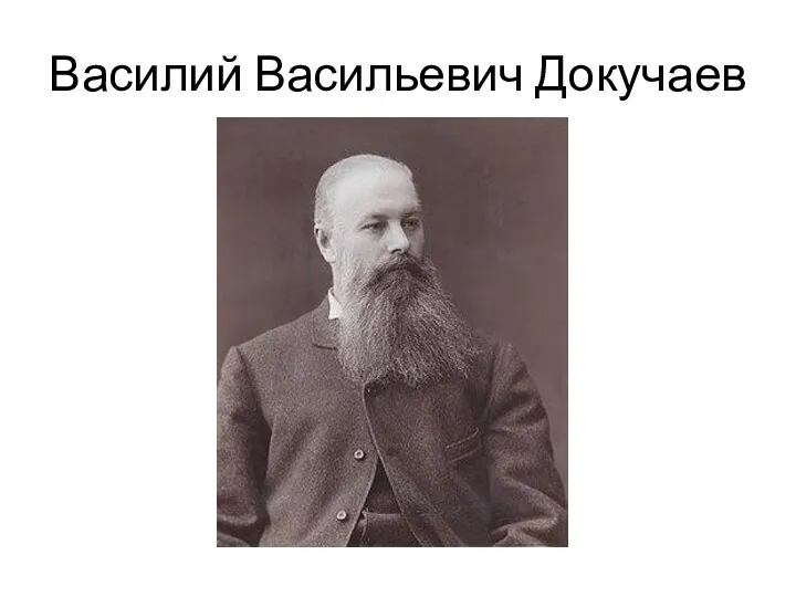 Василий Васильевич Докучаев