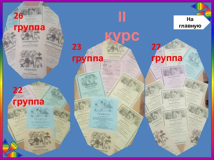 26 группа 23 группа 22 группа 27 группа II курс На главную