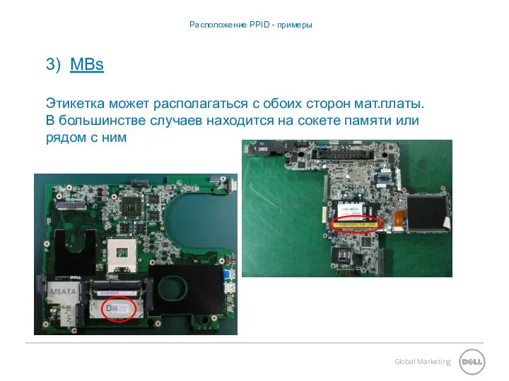 Расположение PPID - примеры 3) MBs Этикетка может располагаться с обоих сторон