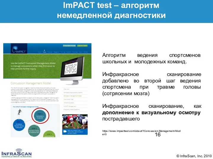 Алгоритм ведения спортсменов школьных и молодежных команд. Инфракрасное сканирование добавлено во второй