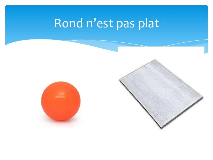 Rond n’est pas plat